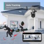 Cámara de Seguridad para Exteriores 8MP – Doble Lente, Seguimiento por IA y Visión Nocturna a Color