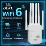 Router WiFi 300Mbps de Alta Velocidad – Modo 3-en-1, 6 Antenas de Alto Rendimiento, Soporta 105 Dispositivos, Cobertura de 1000 pies²