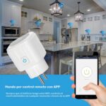 Enchufe Inteligente WiFi para Europa – 16A, 220V-240V, Compatible con Alexa, Google Assistant y Tuya Smart Life
