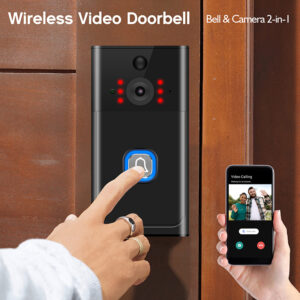 Timbre Inteligente con Cámara HD – Seguridad en tu Puerta, Sin Cables y con Audio Bidireccional